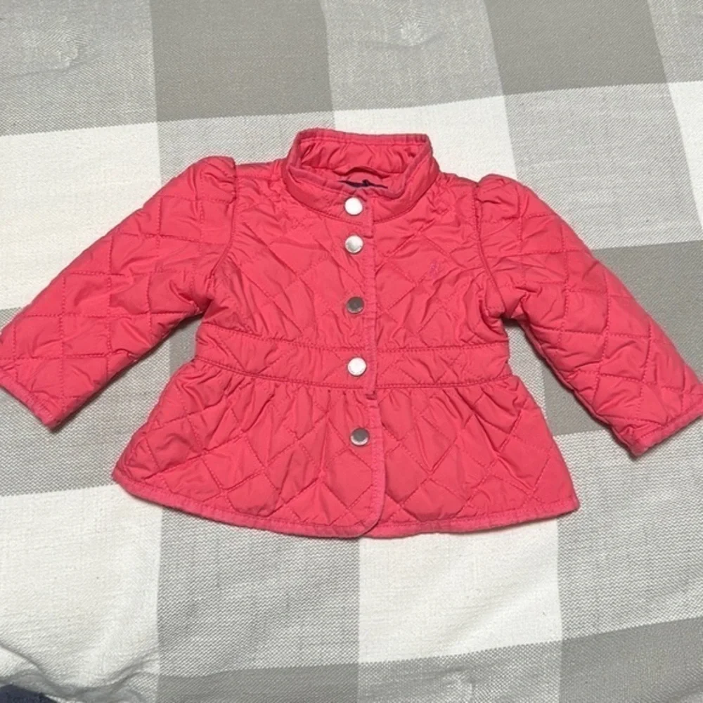 Ralph Lauren pink quilted jacket size 9 months